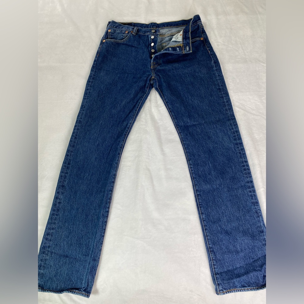 Levi's 501 Jeans Men’s 34x34 Original Fit Straight Leg Button Fly Denim